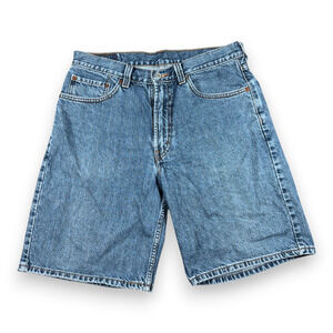 Vintage Levis 550 Shorts Mens 34 Blue Medium Wash Cotton Denim Jean Relaxed Y2K